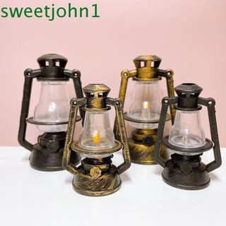 Sweetjohn Đèn lồng dầu hỏa Mini, Đèn dầu nhà búp bê Đèn dầu hỏa thu nhỏ, Đồ chơi nội thất nhà búp bê Đồ trang trí Nhà búp bê cổ điển thu nhỏ Đèn dầu cổ điển Trang trí cảnh quan vi mô