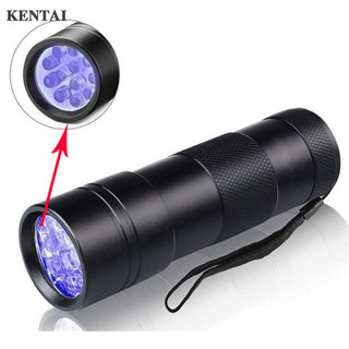 Đèn pin tím kentai 12led 395 đèn pin uv tím