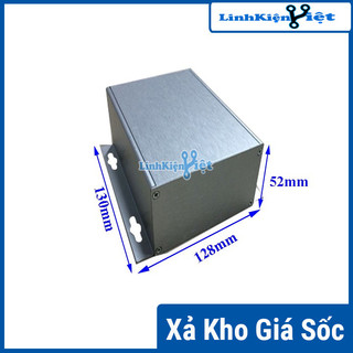 Hộp nhôm định hình, đựng mạch kích thước 128x52x130mm
