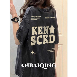 ANBAIQING áo phông áo thun nữ croptop baby tee Casual Stylish INS Đơn giản WCS2440FGX 15Z240413