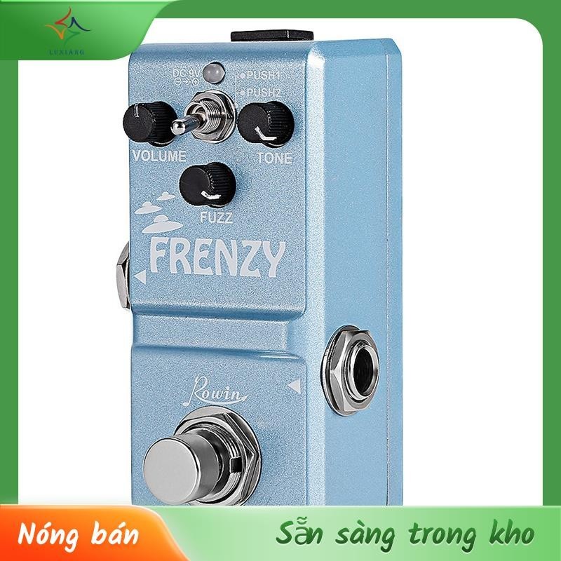 [Luxiang.vn] Bàn đạp hiệu ứng đàn Guitar Mini Rowin Classic Fuzz Base Bàn đạp hiệu ứng đàn Guitar có lối đi thực sự dành cho người chơi Guitar Bassist