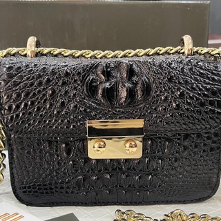 Túi Xách Đầm Đeo Chéo Dây Xích Da Cá Sấu 18*7*4 Bag Đeo Vai