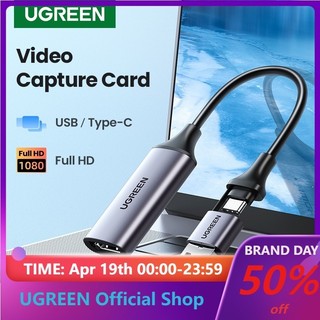 Ugreen Hộp Ghi Hình video 4k hdmi Sang usb / type-c hdmi Cho camera dvd Livestream