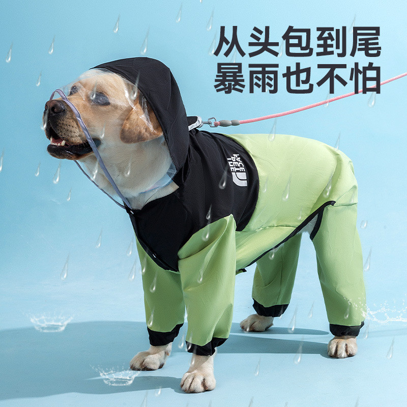 Áo mưa cho chó lớn thời trang bốn chân cỡ trung bình Chó quy mô lớn Quần áo thú cưng chống thấm nước đa năng cho chó