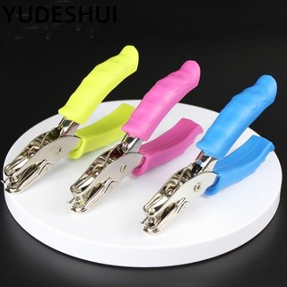 YUDESHUI đục lỗ đơn YudhUI, đục lỗ lỗ tròn 6mm, tay cầm chống trượt bền bỉ Máy cắt giấy Mini DIY Trường học Văn phòng phẩm đóng sách