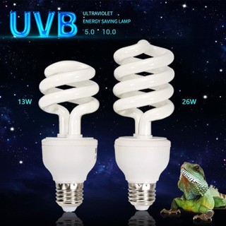 Uvb 5.0 10.0 bóng đèn bò sát rùa thằn lằn nhiệt canxi đèn mọng nước e27