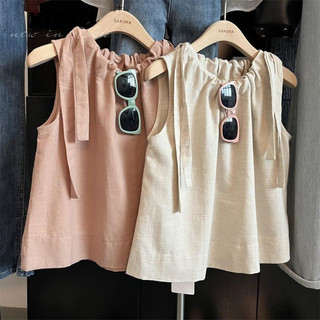 XIEYU áo hai dây babydoll không tay Stylish Trendy Phong cách thời trang WTX2430VNL 17Z240424