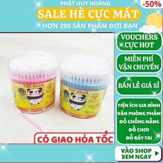 Combo 400 tăm bông ✅ FREESHIP 🚛 Combo 400 tăm bông đa dụng chất lượng cao giá rẻ (1 hộp 200 cây) - Phát Huy Hoàng