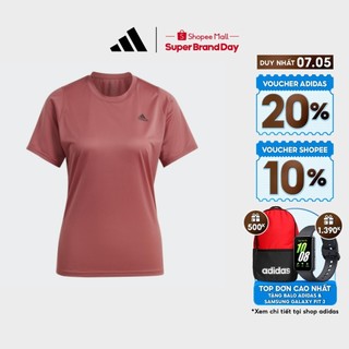  adidas Chạy ÁO THUN 3 BAR RUN ICONS Nữ Đỏ HK9136