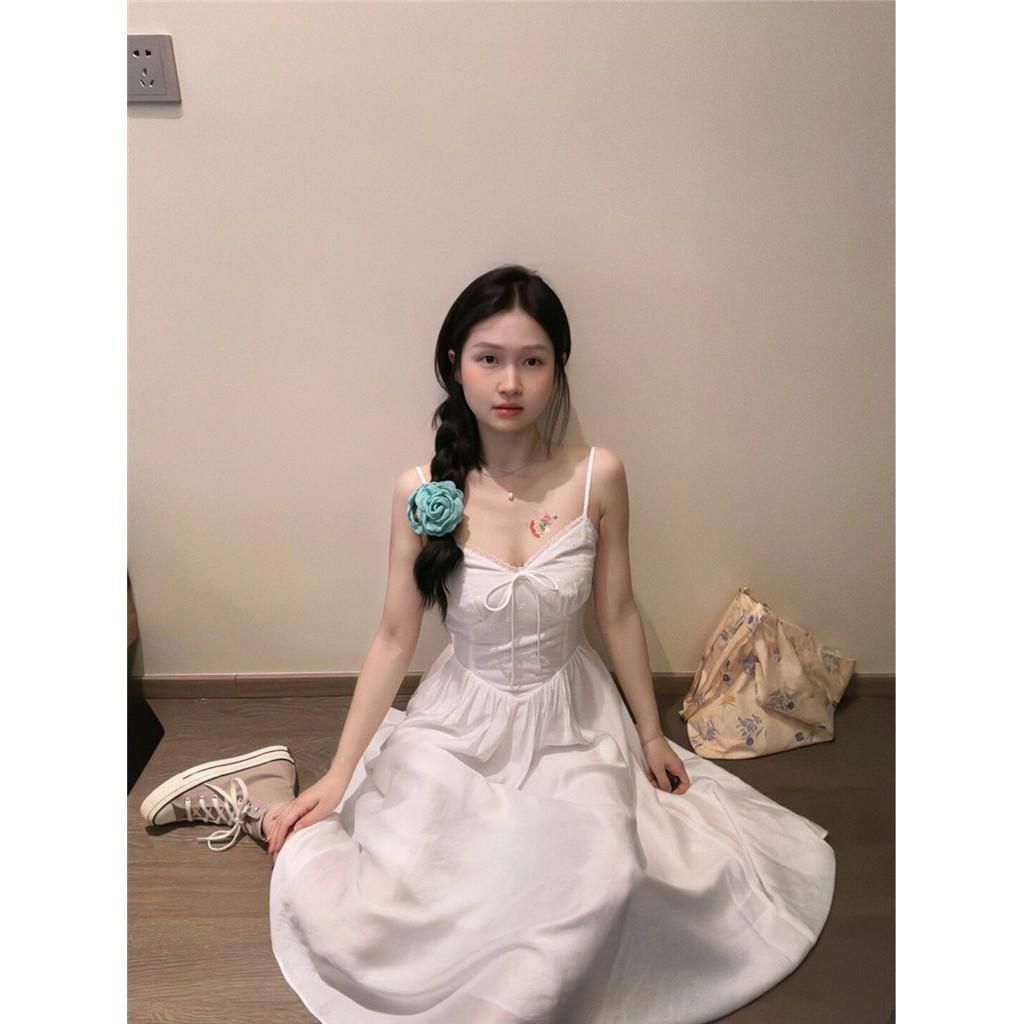 Suxi Mới Thời Trang Mùa Hè Thường Ngày Đa Năng Rời Lắp Đầm Sling Nữ 240503