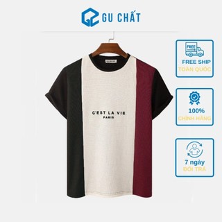 Áo Thun Nam Tay Lỡ Form Rộng GU CHẤT, Áo Cotton Dày Dặn, Co Giãn Tốt, Hợp Thời Trang - GUTN04