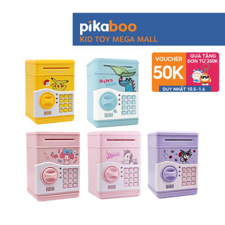 Két sắt điện tử mini thông minh cho bé Pikaboo có nhạc và đèn đựng tiền tiết kiệm tự động