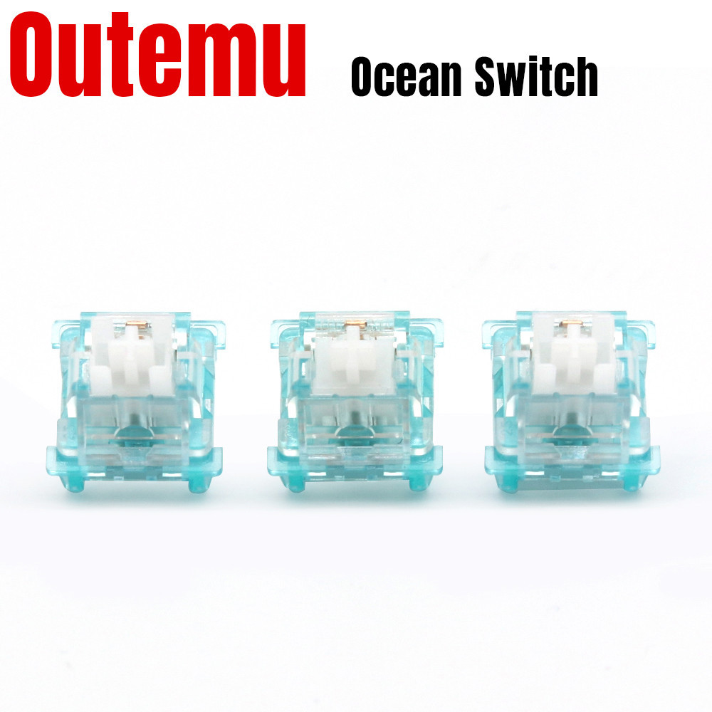 Outemu Ocean Switch cho bàn phím cơ 3Pin Im lặng tuyến tính Clicky 45g 55g RGB SMD Mechan Bàn phím L