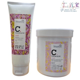 Hấp dầu siêu dưỡng và giữ màu tóc nhuộm Color Glow Mask Nouvelle 1000ml - TN
