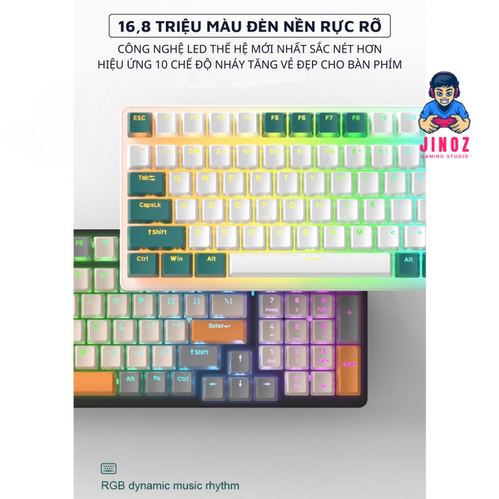 Bàn Phím CƠ ZIYOU K3 Luxury Cao Cấp - Sử Dụng Trục Cơ Red Switch - Led 16,5 Triệu Màu - 10 Chế Độ - Jinoz Gaming Studio | BigBuy360 - bigbuy360.vn