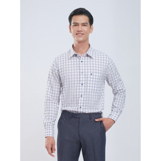 Sơmi dài tay lai bầu VIETTIEN vải sợi tre phom regular - 1R0350NR1/LBE3