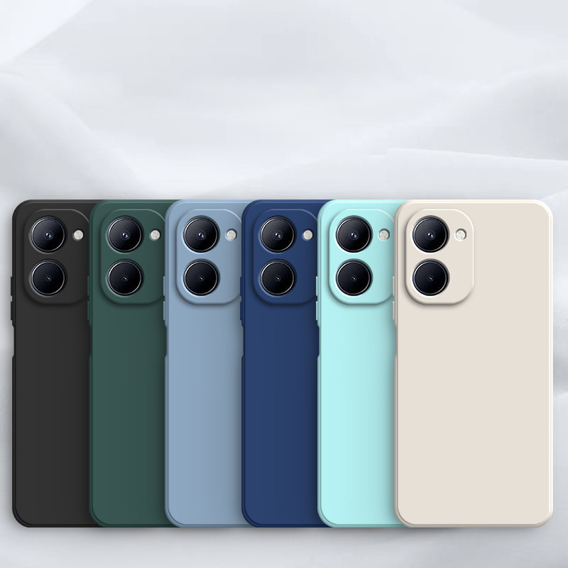 Ốp lưng vivo Y18 Y18S Y03 Y100 5G Y27 4G Y27 5G Y36 5G Y36 4G Y17S Macaron màu lỏng Silicon mềm thả 