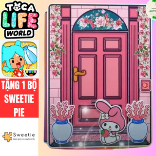  ngôi nhà giáy dồ chơi búp bê cho bé gái wednesday ngôi nhà thỏ dâu dễ thương