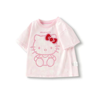 Áo thun ngắn tay in hình hoạt hình mùa hè cho bé gái Balabara HELLO Kitty Kitty Kitty