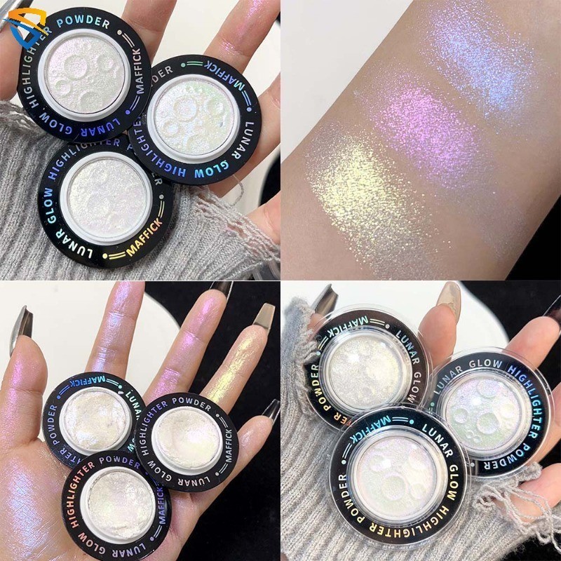 Planet Monochrome Highlighting Powder Face Contour Brighten High-Gloss Powder Palette Flash Illumina