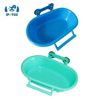 Ipotch bồn tắm chim, bồn tắm chim, phụ kiện lồng di động trong nhà, lồng vẹt, hộp tắm treo cho vẹt, cockatiels, chim nhỏ