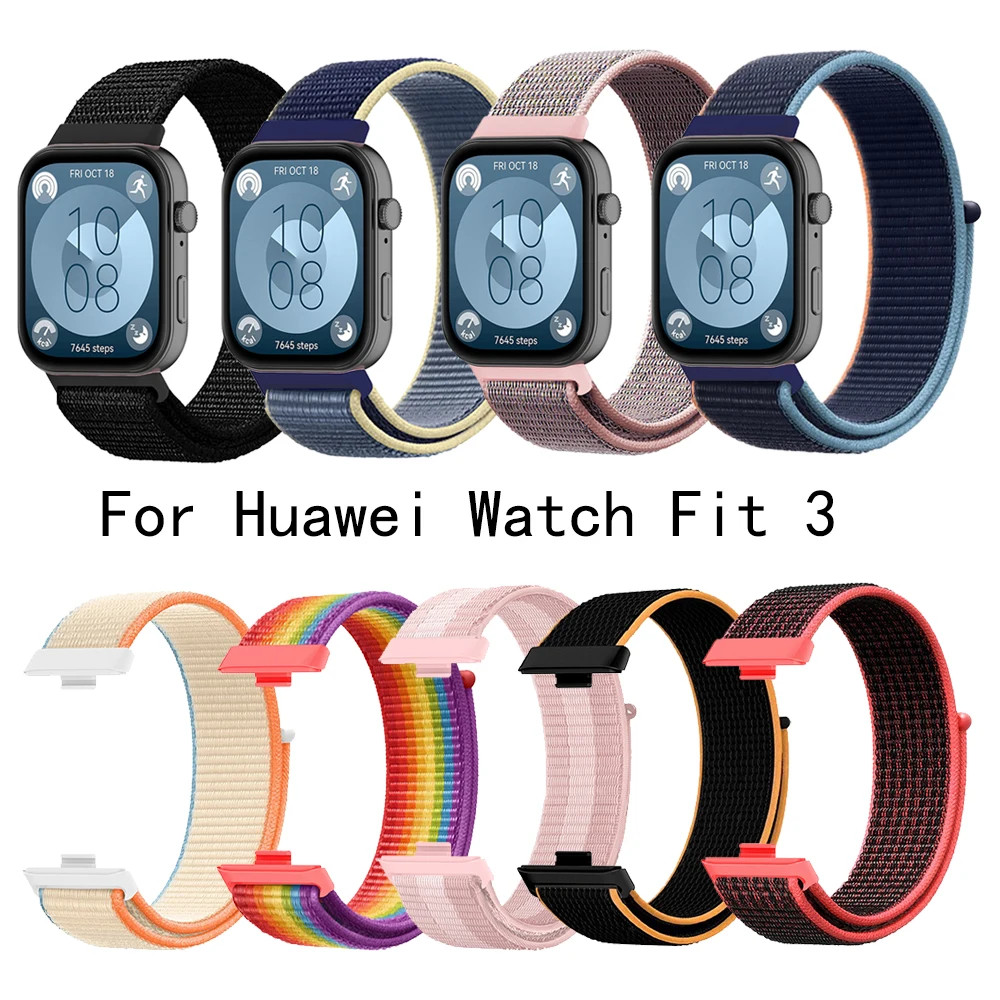 Vòng Nylon Thể Thao Cho Huawei Watch Fit 3 Dây Đeo Vòng Tay Cho Huawei Watch Fit 4 / Dành Cho Huawei