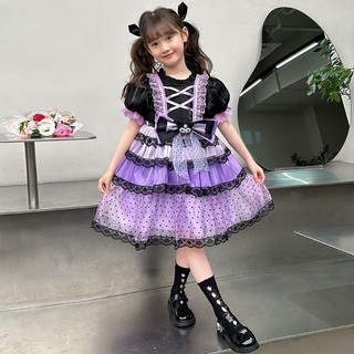 Váy Kuromi / Váy công chúa Lolita / Váy ngắn tay bé gái / Váy trẻ em