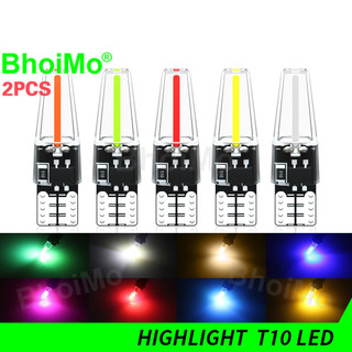 Bhoimo 2 Chiếc T10 W5W Màn Hình Chiều Rộng Đèn Biển Số Cửa Đuôi Vòm Đèn Phía Sau 194 168 COB Đèn Báo cốp LED Nội Thất Ô Tô Đọc Sách Công Viên Dừng Bóng Đèn Đậu Phộng Xe Máy DC12v