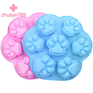 < Zhuliye789 > Khuôn Silicon Đáng Yêu Paw Ice Cube Xà Phòng Fondant Trang Trí Hình Silikon Khuôn Đẹp