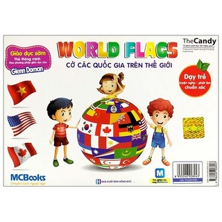 Sách Flashcard Dạy Trẻ Theo Phương Pháp Glenn Doman - Cờ Các Quốc Gia Trên Thế Giới