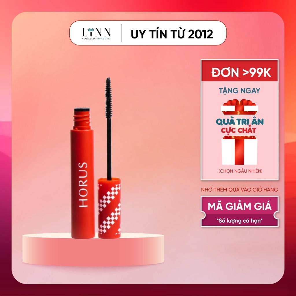 Chuốt mi Horus Long Loking Waterproof Mascara dài , dày , cong , kháng nước - màu 01 Black