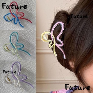 Future Nơ Tóc Chân, Mũ Ngọt Ngào Kẹp Tóc Bướm, Phụ Kiện Tóc Tối Giản Nhựa Cá Mập Kẹp Cho Nữ Bé Gái