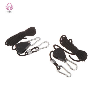 [Cenj] 2 Móc treo dây Ratchet nhẹ có thể điều chỉnh 1 / 8 "để phát triển đèn [MỚI]