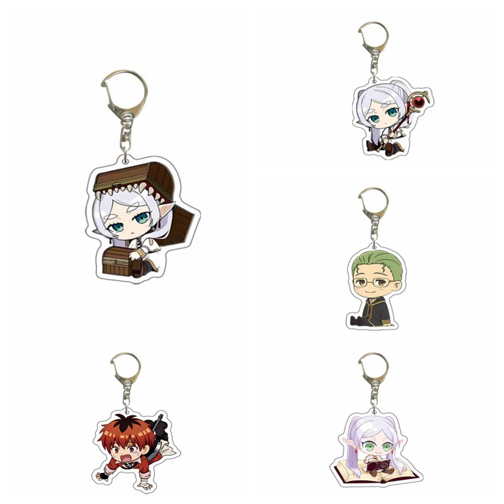 Móc Khoá, Mô Hình Standee Anime Frieren Beyond Journey s End Figures Frieren Himmel Trang Trí Bàn Họ
