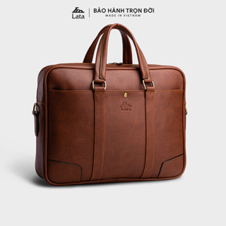 Cặp Công Sở Lata (Thời trang nam basic đựng laptop 15,6 inch - Cặp da CA31)