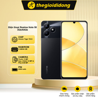 Điện thoại realme Note 50 64GB - Chính hãng BH 12 tháng