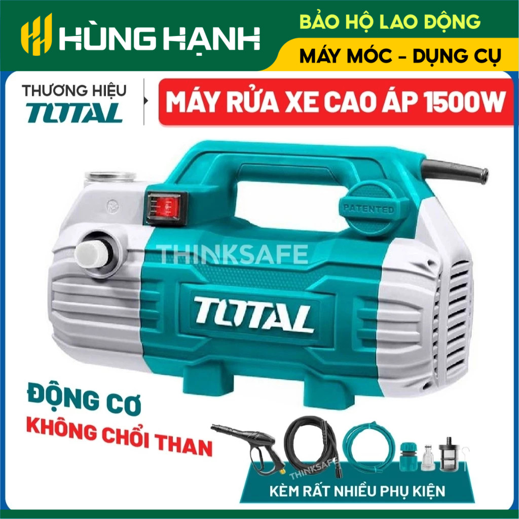 Máy xịt rửa xe Total/ Dekton TGT11236 1500 - 2350W motor dây đồng không chổi than áp suất tối đa 100