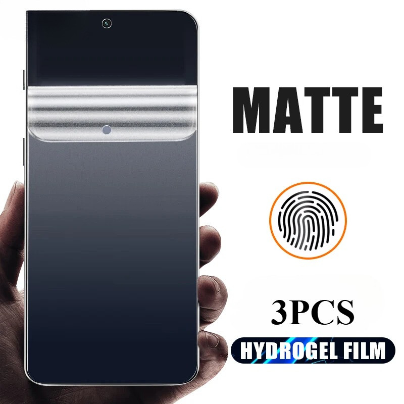 SamsungA06 SamsungA56 3 Cái 999D Matte Frosted Soft Hydrogel Film Cho Samsung Galaxy A06 F06 5G A56 