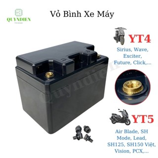 Vỏ bình ắc quy xe máy YT4 YT5 - Hộp đựng Cell Pin 32700 - Linh Kiện Điện Tử Quỳnh Diễn