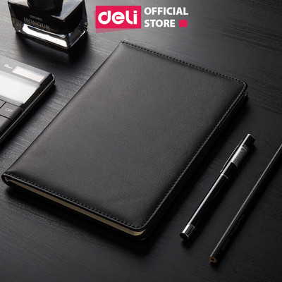 Sổ Da Sổ Tay Ghi Chép Kẻ Ngang 25K/ B5 Cao Cấp Deli - 192 Trang, Chống Lóa 70gsm - Làm Quà Tặng Sang Trọng Văn Phòng