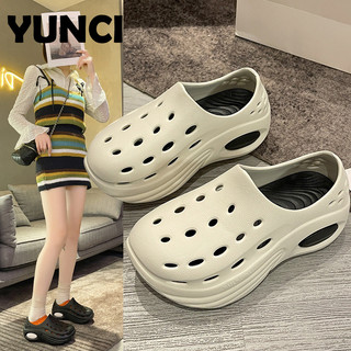 YUNCI dép cross dép kiểu nữ đi chơi Đa năng Thể thao và thời trang Linh hoạt Dễ dàng phối đồ FBT2440OFB 16Z240416