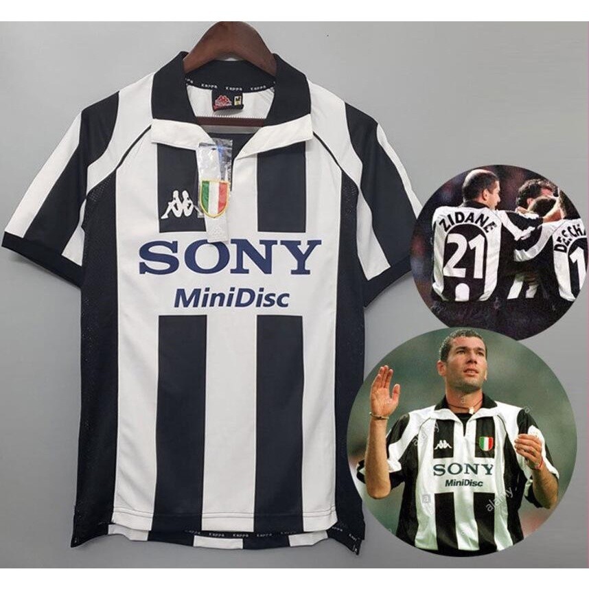 Áo đấu cổ điển Juventus Football 1997 1998 Retro Jersey Zidane Classic Jersey