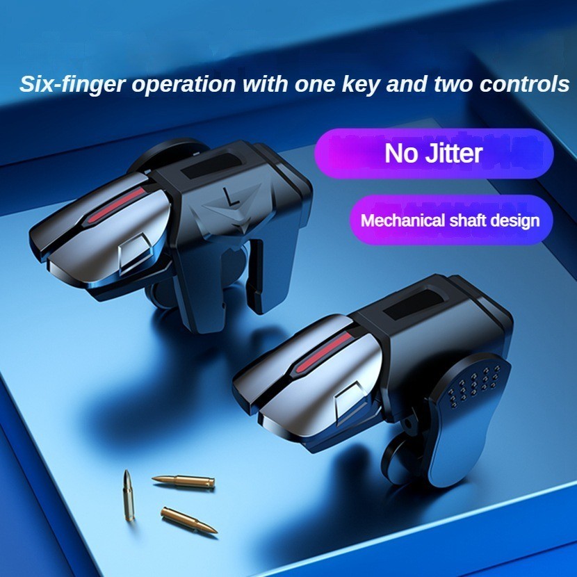 [Mới] Xe đẩy kích hoạt PUBG G21 sáu ngón tay ăn thịt gà tạo tác nút chụp kim loại tay cầm trò chơi T