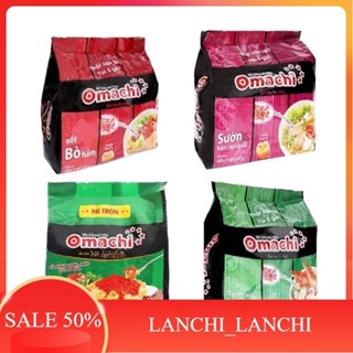 Túi 5 gói mì khoai tây omachi xốt bò hầm,sườn hầm,chua cay, sốt gói 80g Siêu Thị Lan Chi