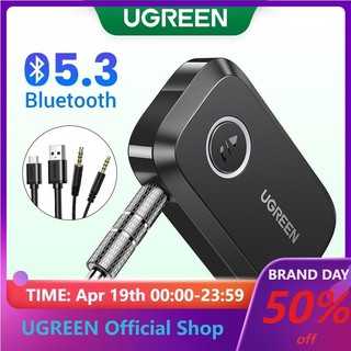 Ugreen Thiết Bị Nhận Tín Hiệu Bluetooth 5.3 Giắc Cắm 3.5mm Chuyên Dụng Cho Loa / Phát Trực Tuyến
