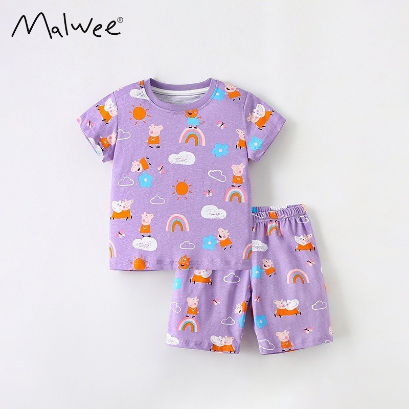 Trẻ em Quần áo trẻ em Bộ đồ bé gái Quần Short ngắn tay Bộ đồ Mickey / Minnie / Bé gái Áo hoạt hình ngắn tay Áo dâu tây-bán chạy