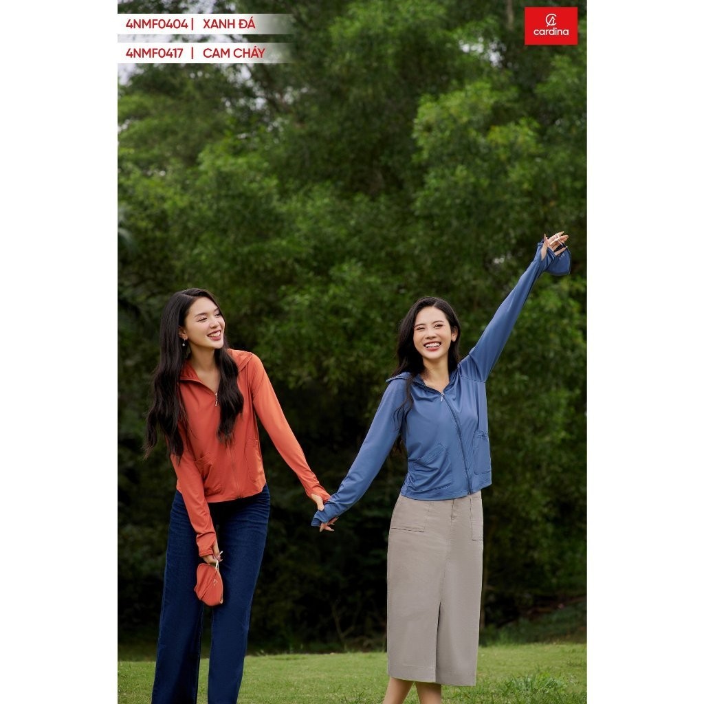 Áo Khoác Nữ Cardina Chống Nắng 1 Lớp Thanh Xuân Chất Liệu Từ Sợi Lạnh Thoáng Mát Mềm Mịn Co Giãn 4 Chiều 4NMF04 | BigBuy360 - bigbuy360.vn