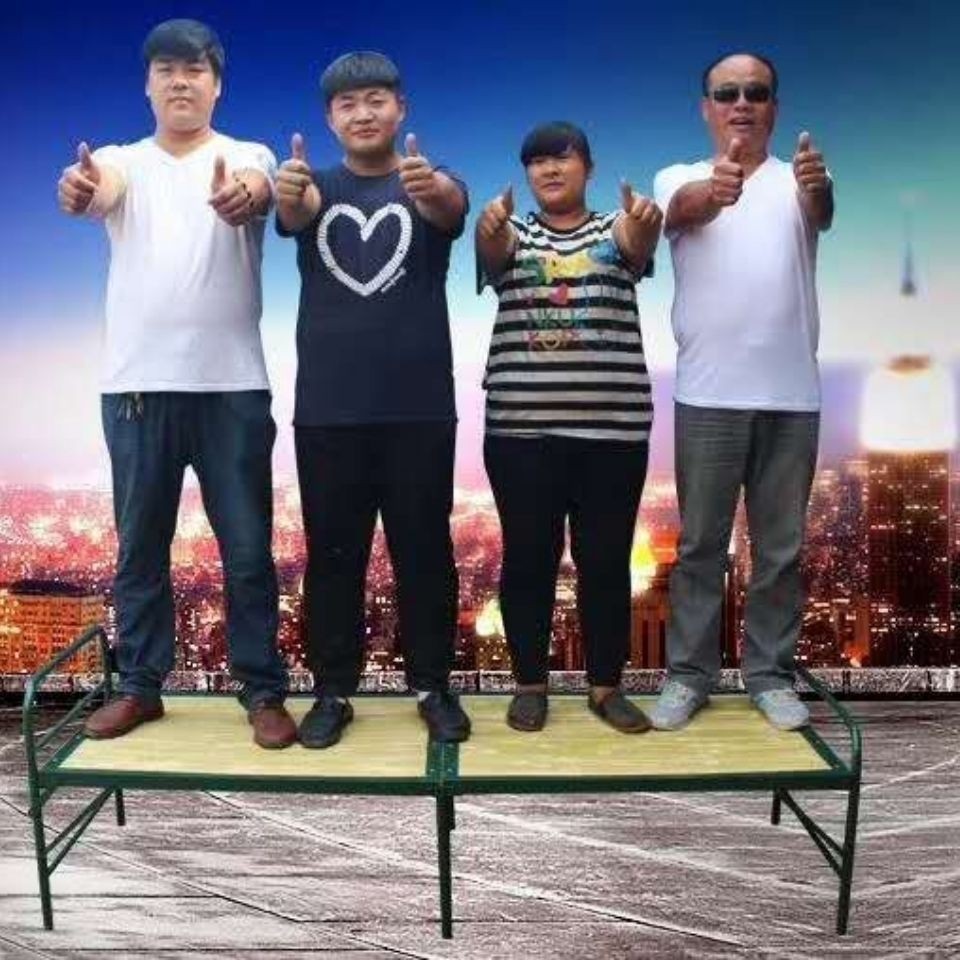 Giường đơn gấp giường đi kèm giường công nghiệp giường gia đình giường Allegro bằng tre đôi giường đ