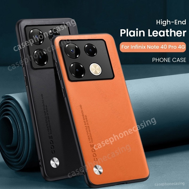 Ốp Da PU Sang Trọng Cho Infinix Note 40 Pro Note40 40Pro Note40Pro + 5G 2024 Ốp lưng Silicon Bảo Vệ Toàn Diện Ốp Lưng
