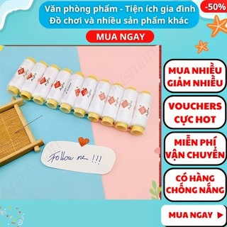 Combo 10 cuộn chỉ trắng tặng kèm 1 cây kim ✅FREESHIP 🚛 Combo 10 cuộn chỉ trắng tặng kèm 1 cây kim - Aplusmart